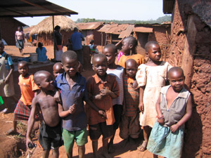 Children in Masese slums