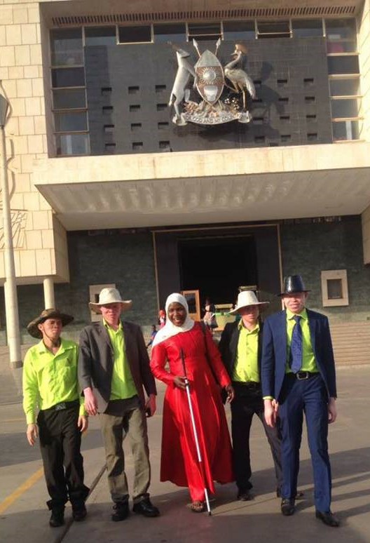 The SNUPA team visit the Ugandan Parliament